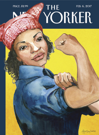 “The March” by Abigail Gray Swartz, the latest New Yorker cover, makes reference to the recent Women’s March on Washington held on Jan. 21.